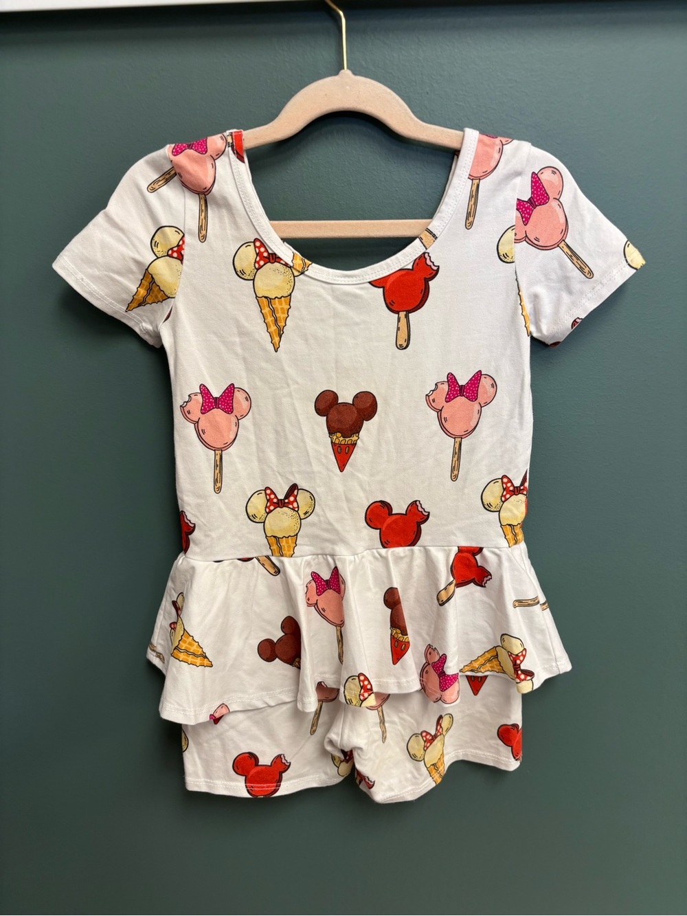 Wild Rich Kids 9/10 Mickey ice cream romper